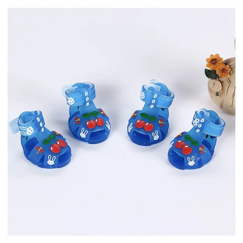 Chaussure chien – sandales d'été cerises