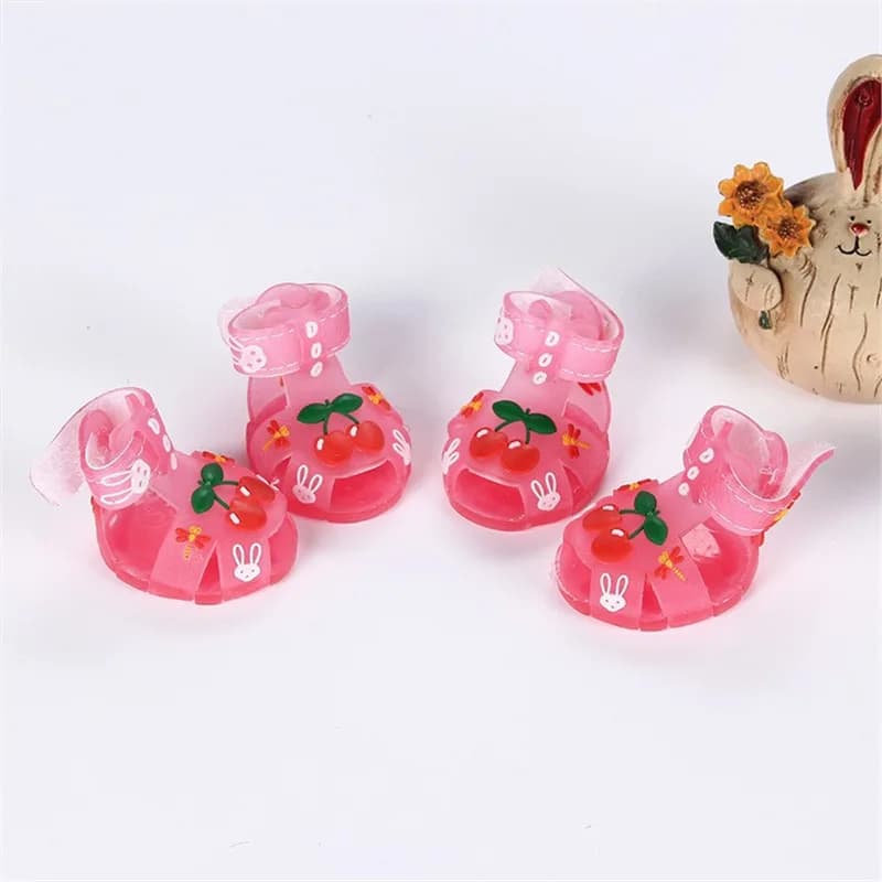 Chaussure chien – sandales d'été cerises