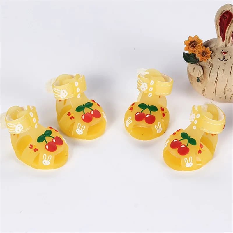 Chaussure chien – sandales d'été cerises